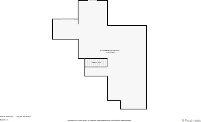 1061 S De Gaulle Ct, Aurora, CO 80018 - view of floor plan / room layout
