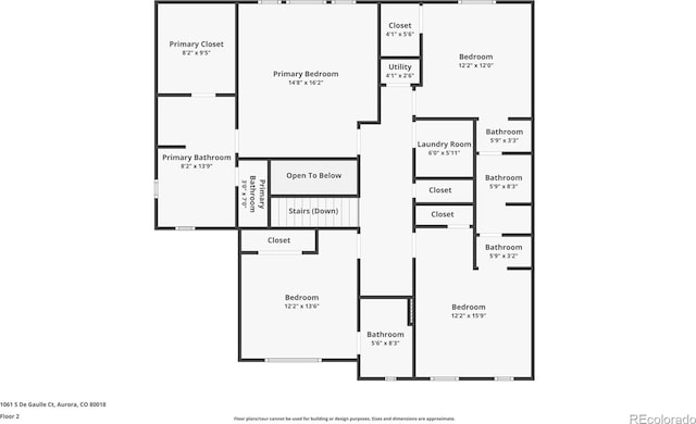 1061 S De Gaulle Ct, Aurora, CO 80018 - view of room layout