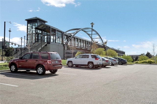 view of parking / parking lot