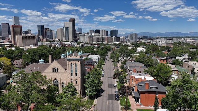 1021 E 23rd Ave, Denver, CO 80205 - skyline view featuring a mountain backdrop