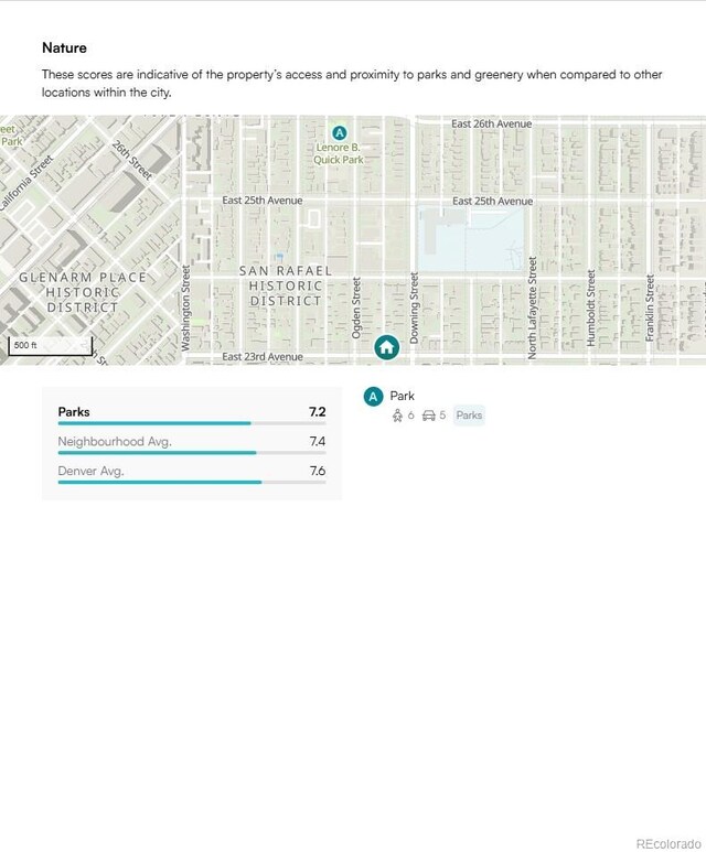 1021 E 23rd Ave, Denver, CO 80205 - map / location