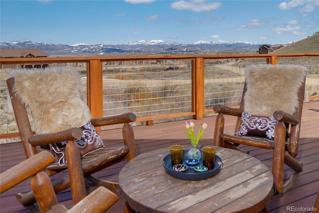 577 Gcr 8952, Granby, CO 80446 - deck featuring a mountain view