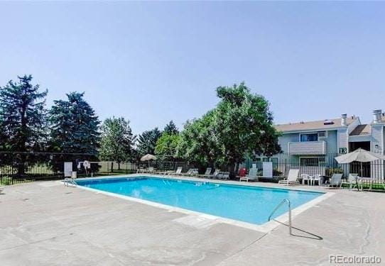 view of pool with a patio