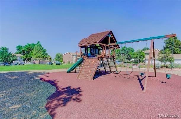 view of jungle gym