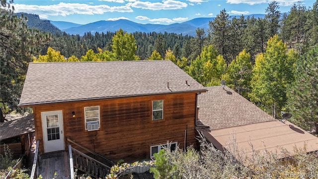 exterior space with a mountain view