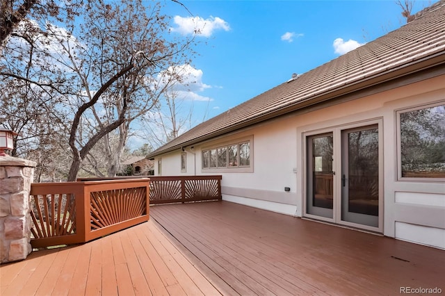 view of deck