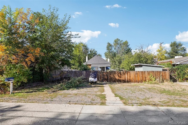 view of front of home