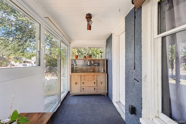 view of sunroom / solarium