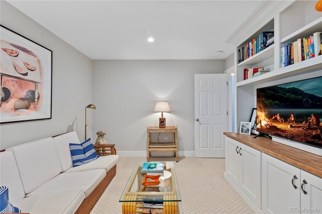 13 Pinyon Pine Rd, Littleton, CO 80127 - living room featuring baseboards and recessed lighting