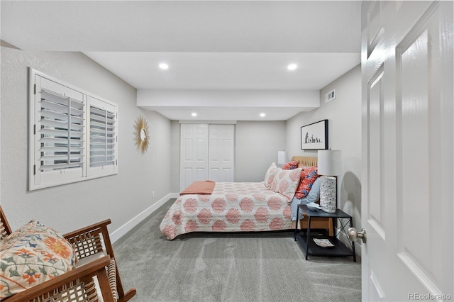 13 Pinyon Pine Rd, Littleton, CO 80127 - carpeted bedroom featuring recessed lighting, baseboards, and a closet