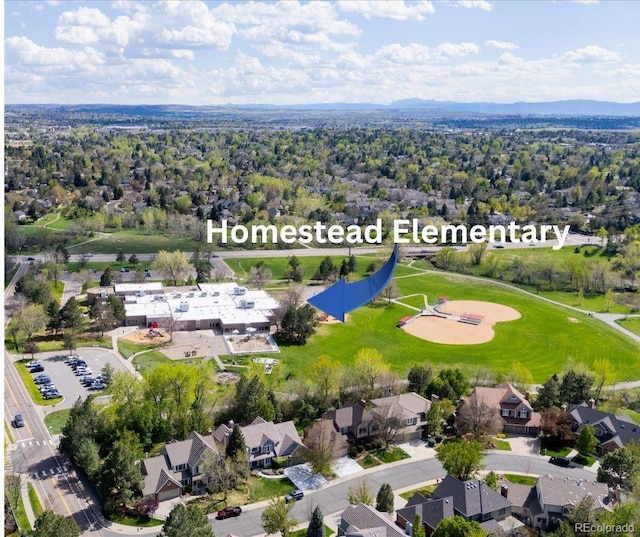 aerial perspective of suburban area