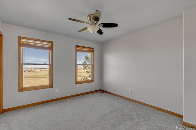 6696 Sunset Cir, Kiowa, CO 80117 - unfurnished room featuring baseboards, carpet flooring, and ceiling fan