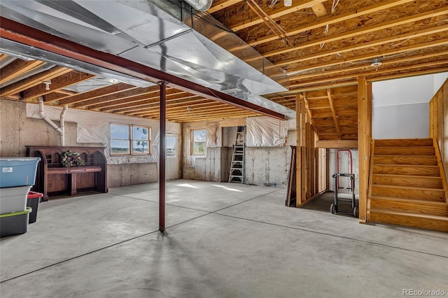 6696 Sunset Cir, Kiowa, CO 80117 - below grade area featuring stairway