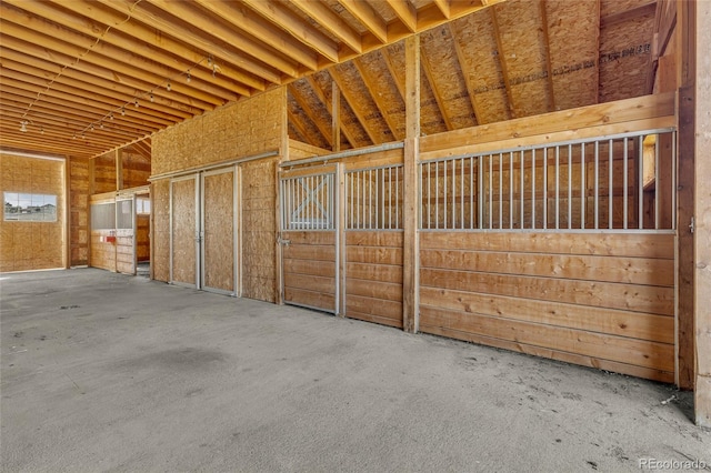 view of horse barn