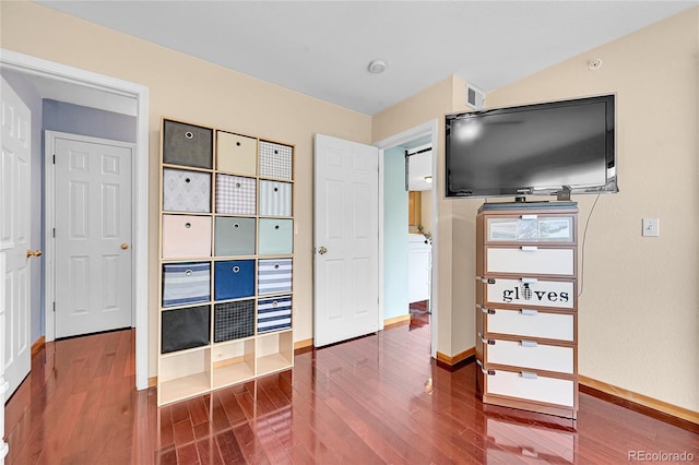 2850 Aurora Ave Unit 301, Boulder, CO 80303 - unfurnished bedroom with wood finished floors