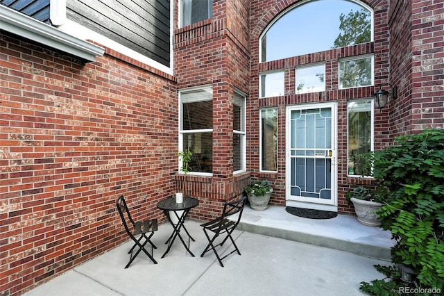 5731 S Yampa St, Centennial, CO 80015 - property entrance featuring brick siding