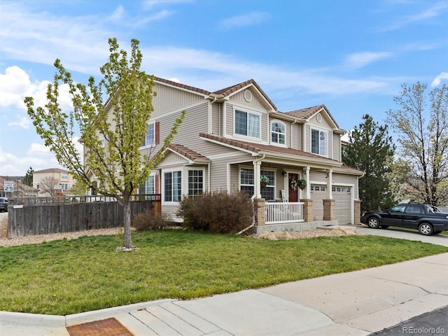 2468 Candleglow St, Castle Rock, CO 80109 - view of front facade featuring a porch, driveway, and a tile roof