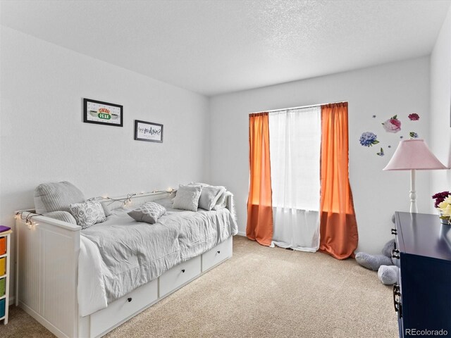 2468 Candleglow St, Castle Rock, CO 80109 - bedroom with carpet floors and a textured ceiling