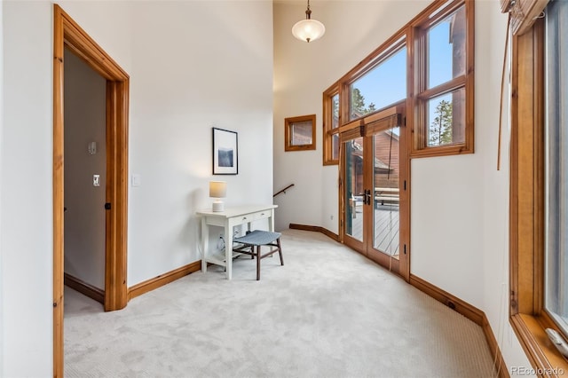 1152 Ski Hill Rd, Breckenridge, CO 80424 - home office featuring light colored carpet and baseboards