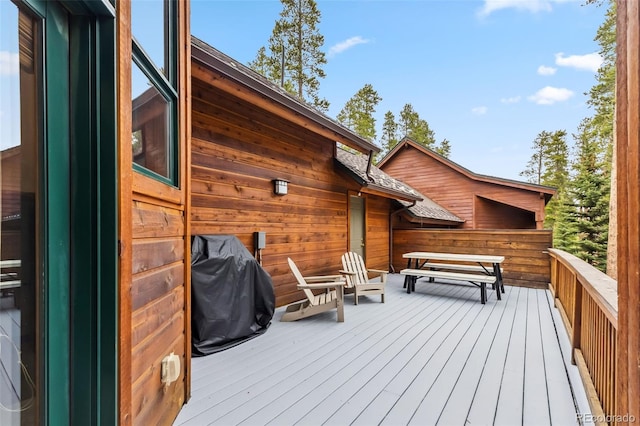 1152 Ski Hill Rd, Breckenridge, CO 80424 - wooden terrace featuring area for grilling