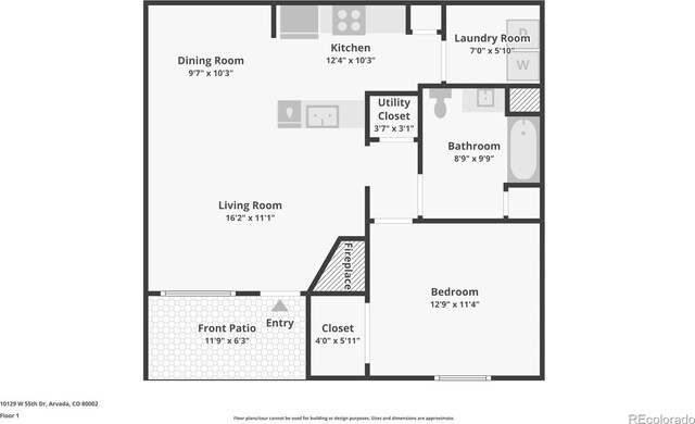 10129 W 55th Dr Unit 3, Arvada, CO 80002 - home floor plan