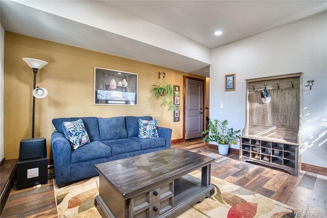 61 Country Sky Ln, Estes Park, CO 80517 - living room with wood finished floors and recessed lighting