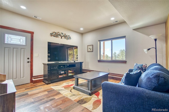 61 Country Sky Ln, Estes Park, CO 80517 - living room featuring light wood-type flooring and recessed lighting