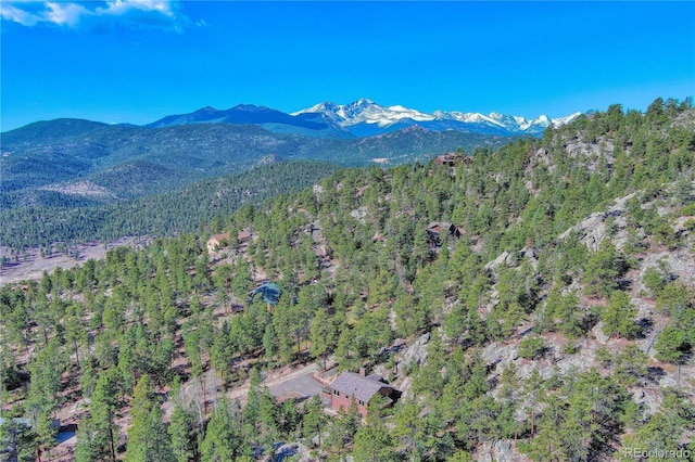 61 Country Sky Ln, Estes Park, CO 80517 - mountain view featuring a heavily wooded area
