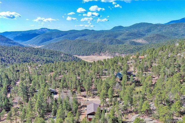 61 Country Sky Ln, Estes Park, CO 80517 - mountain view with a heavily wooded area
