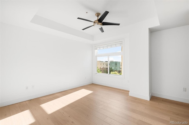 3301 Arapahoe Ave Unit 411, Boulder, CO 80303 - unfurnished room featuring light wood-style flooring and ceiling fan