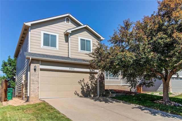 4483 S Fundy St, Centennial, CO 80015 - view of front of home with a garage and concrete driveway