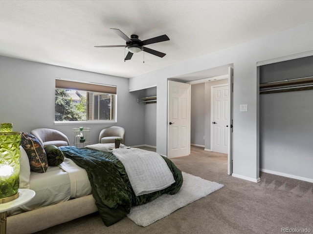 9696 E Kansas Cir Unit 2, Denver, CO 80247 - bedroom with carpet and ceiling fan