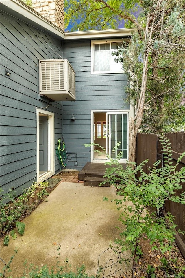 rear view of property with a patio