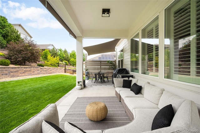 23421 E Rockinghorse Pkwy, Aurora, CO 80016 - view of patio featuring an outdoor living space