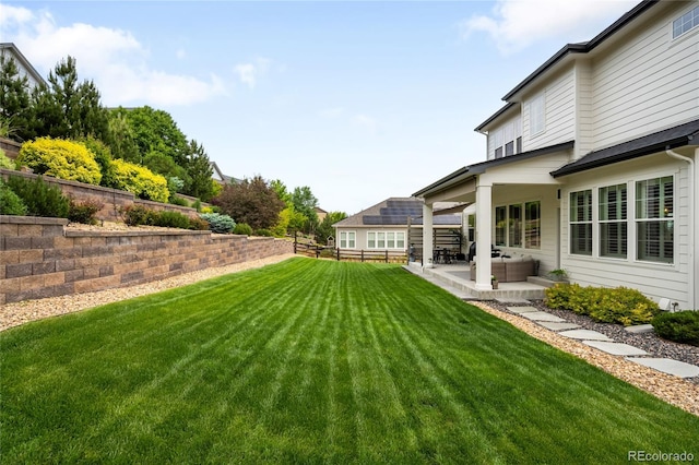 23421 E Rockinghorse Pkwy, Aurora, CO 80016 - view of yard with a patio