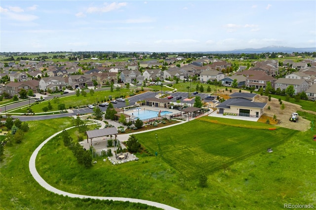 23421 E Rockinghorse Pkwy, Aurora, CO 80016 - aerial view of residential area featuring a pool