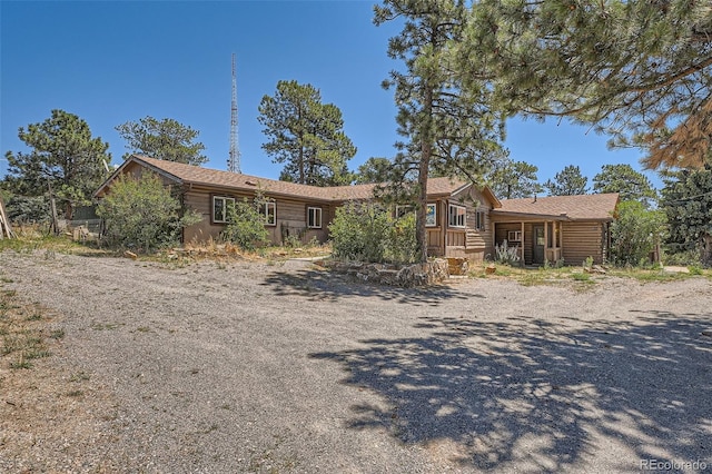 view of ranch-style home