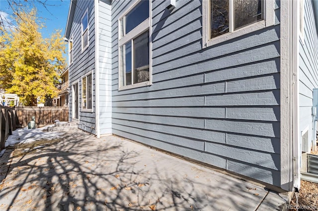 exterior space with a patio