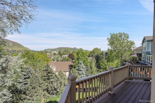 165 Washington St, Golden, CO 80403 - deck featuring a mountain view and a residential view