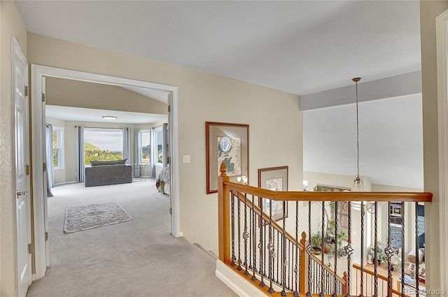 165 Washington St, Golden, CO 80403 - hall with light carpet and an upstairs landing