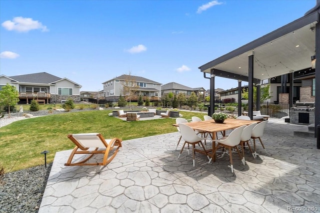 27250 E Nova Cir, Aurora, CO 80016 - view of patio with a residential view and outdoor dining area