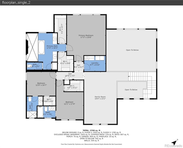 6639 S Vandriver Way, Aurora, CO 80016 - view of property floor plan