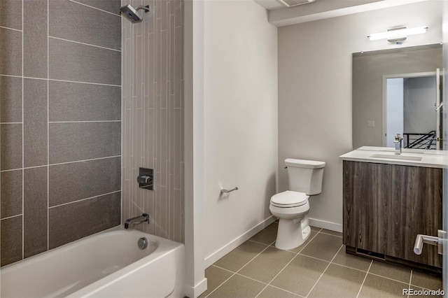 3408 W 18th Ave, Denver, CO 80204 - full bath with tile patterned floors, vanity, and shower / bath combination