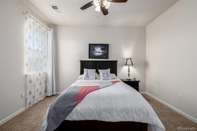 27029 E Irish Pl, Aurora, CO 80016 - carpeted bedroom with baseboards and ceiling fan