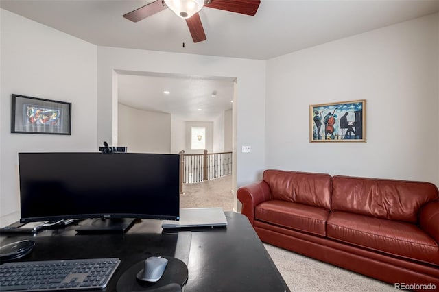 27029 E Irish Pl, Aurora, CO 80016 - home office featuring ceiling fan