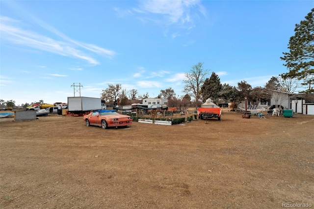 view of parking / parking lot