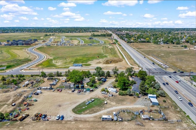 drone / aerial view featuring a rural view