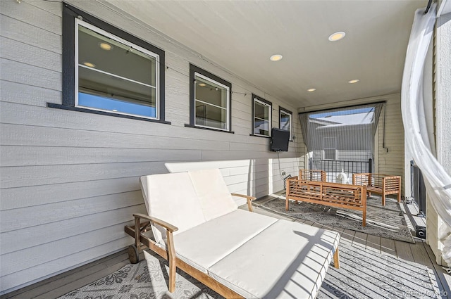 exterior space with covered porch