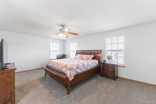 13180 Jasmine St, Thornton, CO 80602 - bedroom with carpet floors, baseboards, and a ceiling fan