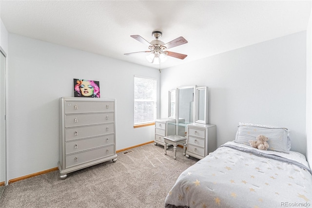 13180 Jasmine St, Thornton, CO 80602 - carpeted bedroom featuring baseboards and ceiling fan